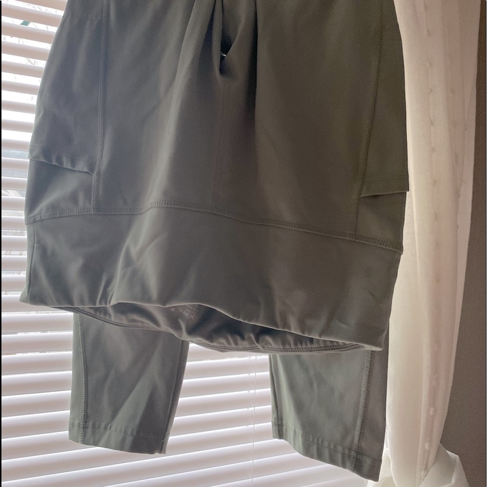 Green leggings Side pockets